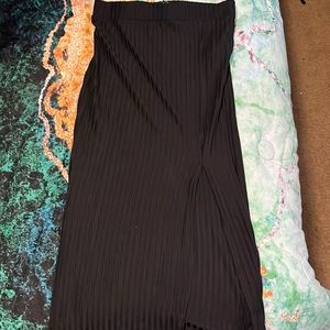 Black long slit skirt from Charlotte Russe